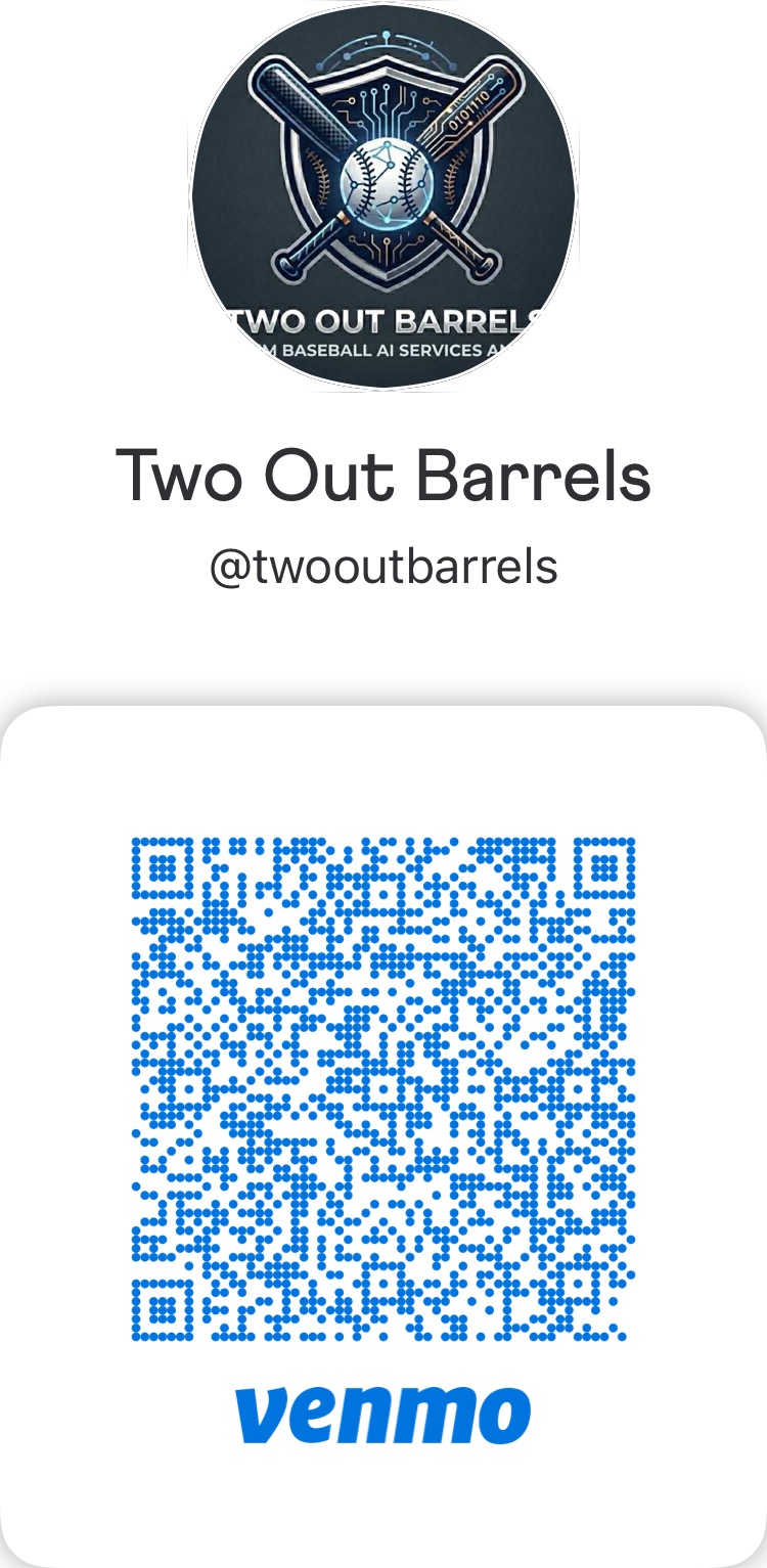 Venmo QR code to pay @twooutbarrels